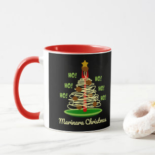 Ho! Ho! Ho! Marinara Christmas Pasta Tree Mug