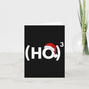 Ho Ho Ho Math Mathematics Physics Christmas  Card