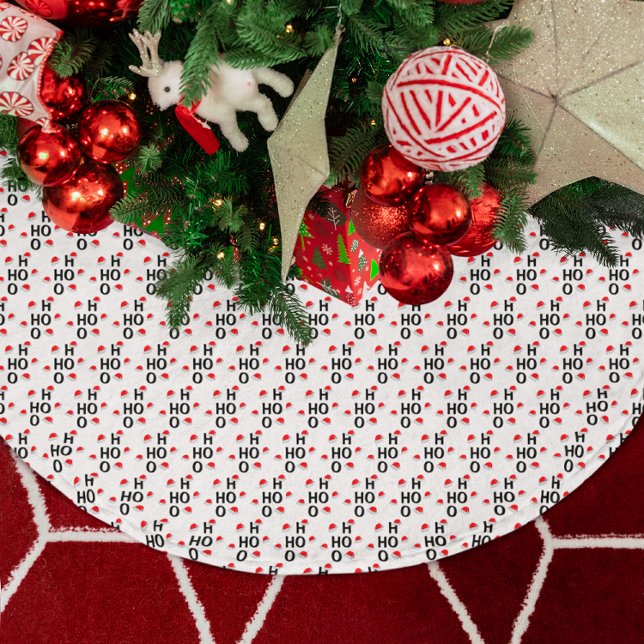 Ho Ho Ho: Merry Christmas Brushed Polyester Tree Skirt (Creator Uploaded)