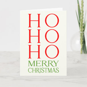 Ho Ho Ho Merry Christmas Card