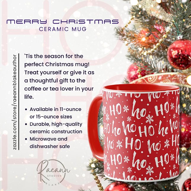 Ho-Ho-Ho Merry Christmas Ceramic Mug (Creator Uploaded)