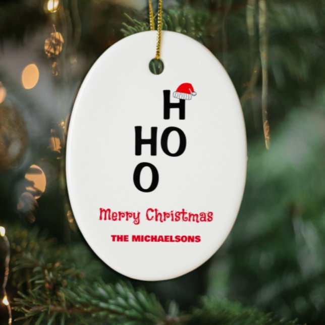 Ho Ho Ho: Merry Christmas Ceramic Tree Decoration (Creator Uploaded)
