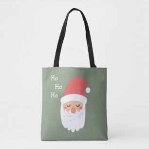Ho ho ho Merry Christmas Cute Santa Claus  Tote Bag