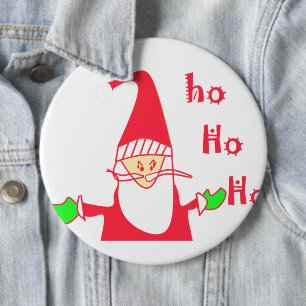 Ho Ho Ho Merry Christmas From Santa.png 6 Cm Round Badge