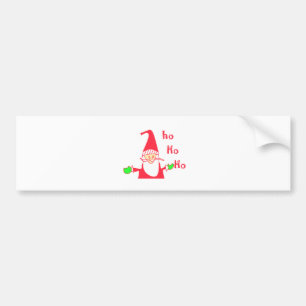 Ho Ho Ho Merry Christmas From Santa.png Bumper Sticker