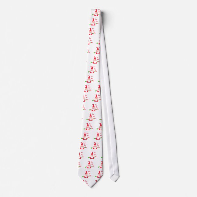 Ho Ho Ho Merry Christmas From Santa.png Tie (Front)