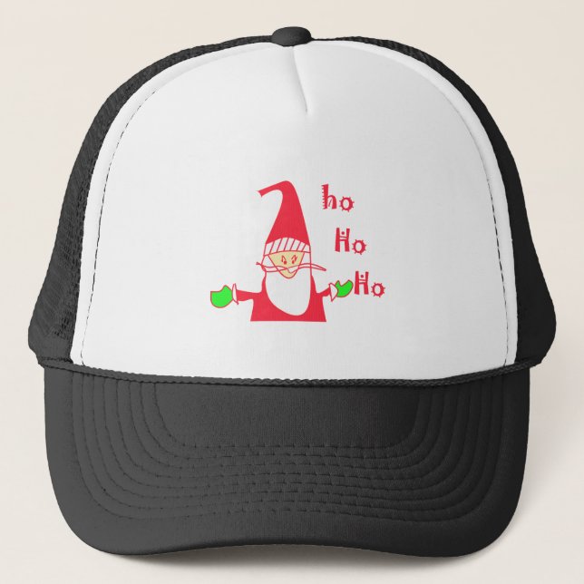 Ho Ho Ho Merry Christmas From Santa.png Trucker Hat (Front)