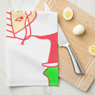 Ho Ho Ho Merry Christmas From Santa Tea Towel