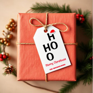 Ho Ho Ho: Merry Christmas Gift Tags