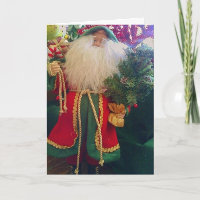 HO HO HO MERRY CHRISTMAS HOLIDAY CARD (Front)