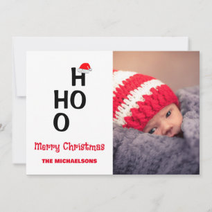 Ho Ho Ho: Merry Christmas Holiday Card