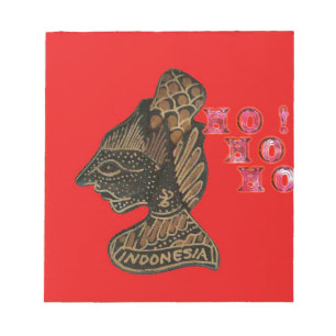 Ho Ho Ho! Merry Christmas Indonesia cute retro vin Notepad