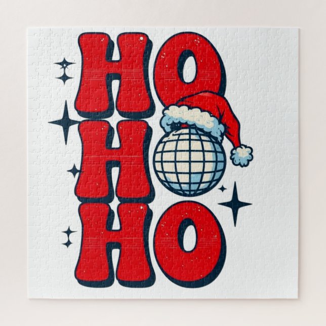 Ho ho ho merry christmas jigsaw puzzle (Vertical)