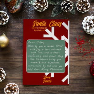 HO HO HO! MERRY CHRISTMAS letter Invitation