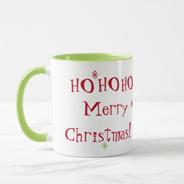 HO HO HO Merry Christmas! Mug (Left)