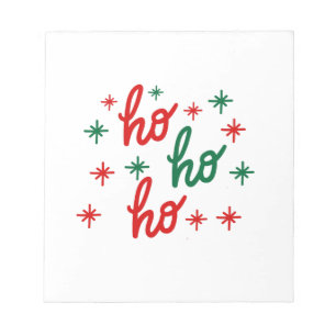 HO HO HO MERRY CHRISTMAS NOTEPAD