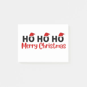 ho ho ho merry christmas post-it notes