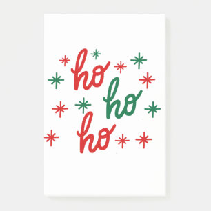 HO HO HO MERRY CHRISTMAS POST-IT NOTES
