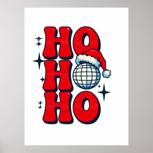 Ho ho ho merry christmas poster (Front)