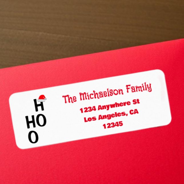 Ho Ho Ho: Merry Christmas Return Address (Creator Uploaded)