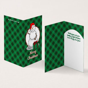 Ho Ho Ho Merry Christmas Santa Cute Snowman