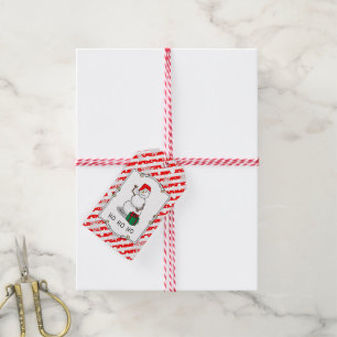 Ho Ho Ho Merry Christmas Santa Cute Snowman Gift Tags