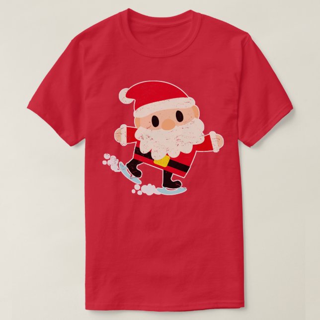 Ho Ho Ho Merry Christmas Santa Hat Beard And Costu T-Shirt (Design Front)