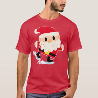 Ho Ho Ho Merry Christmas Santa Hat Beard And Costu T-Shirt