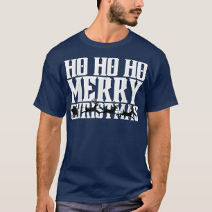 Ho Ho Ho Merry Christmas Santas Sleigh And Flying T-Shirt