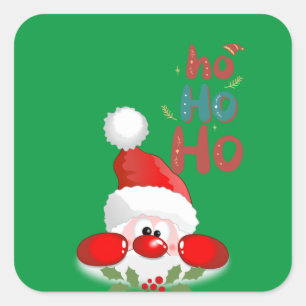 Ho, ho, ho! Merry Christmas Square Sticker