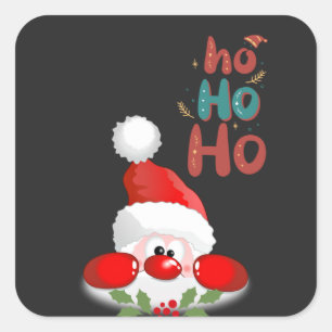 Ho, ho, ho! Merry Christmas Square Sticker