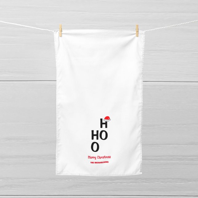 Ho Ho Ho: Merry Christmas Tea Towel (Creator Uploaded)