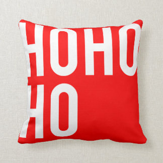 HO HO HO Minimalist Typography Design Cushion