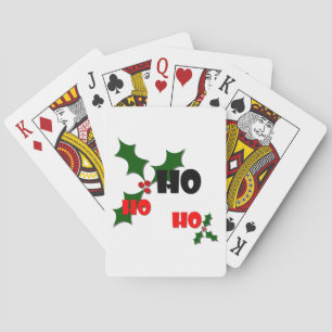 Ho Ho Ho Mistletoe Playing Cards