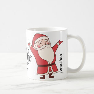 Ho Ho Ho monogram Santa claus Christmas pretty Coffee Mug