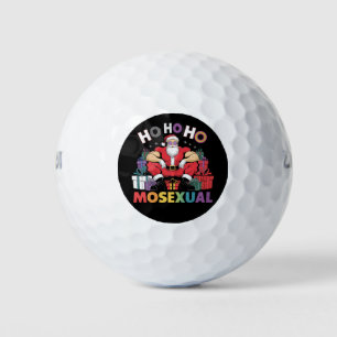 Ho Ho Ho Mosexual Gay Santa LGBT Gay Pride Xmas Golf Balls