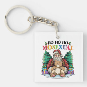 Ho Ho Ho Mosexual Gay Santa LGBTQ Gay Christmas  Key Ring
