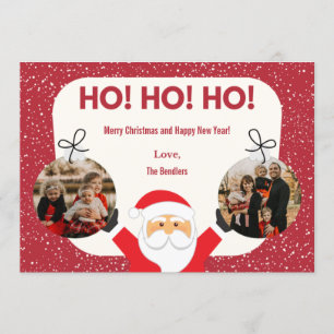 Ho! Ho! Ho! Multi Photo Holiday Card