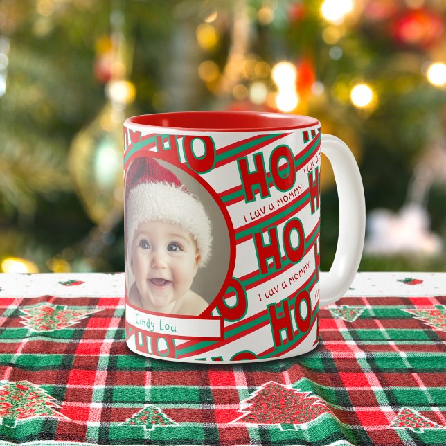 Ho Ho Ho Photo Christmas Mug (Creator Uploaded)