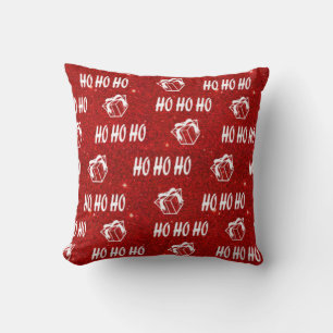 Ho Ho Ho Red Santa Merry Christmas Cushion