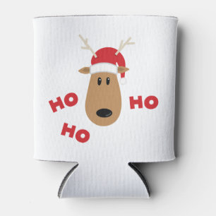 Ho Ho Ho Reindeer Can Cooler
