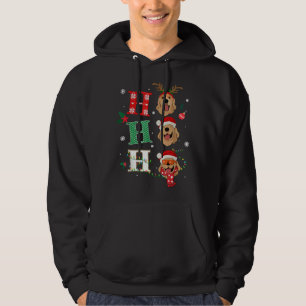 Ho Ho Ho Retrievers Golden Xmas Outfit Christmas C Hoodie