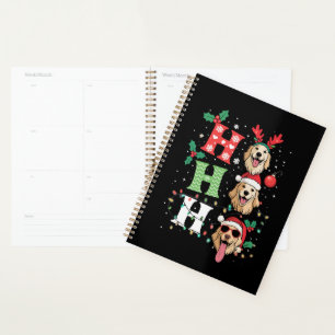 Ho Ho Ho Retrievers Golden Xmas Planner