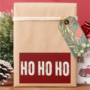 Ho Ho Ho Retro Family Christmas Matching Vintage Rectangular Sticker