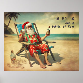 Ho Ho Ho & Rum - Poster