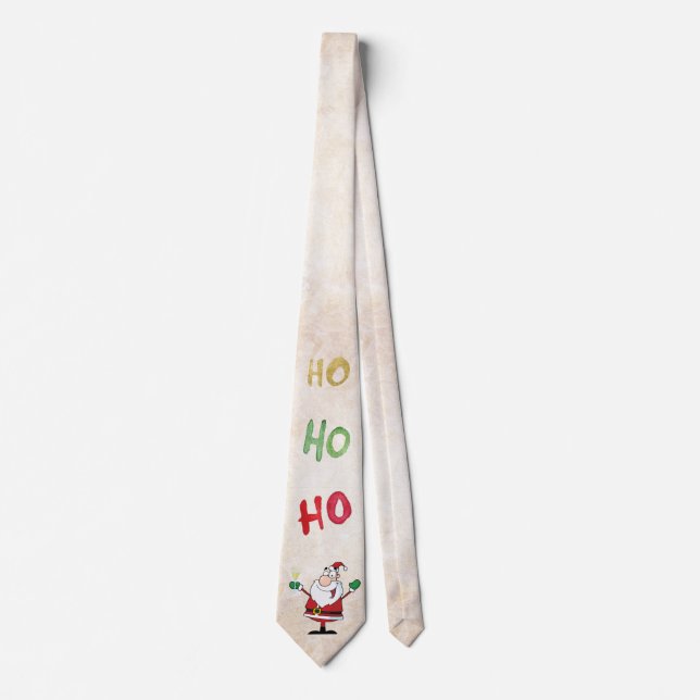 Ho Ho Ho Santa Christmas Neck Tie (Front)