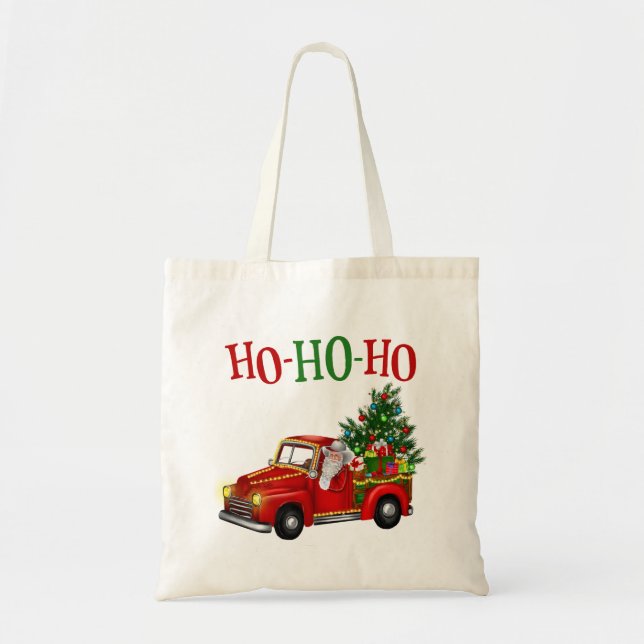 Ho Ho Ho Santa Christmas Tote (Front)