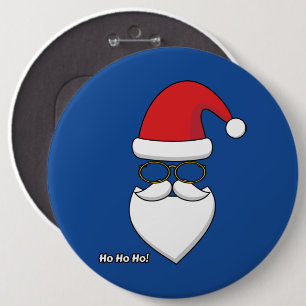 Ho Ho Ho Santa Claus 6 Cm Round Badge