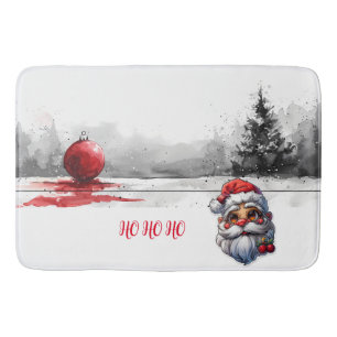 "Ho Ho Ho" Santa Claus Christmas Bath Mat