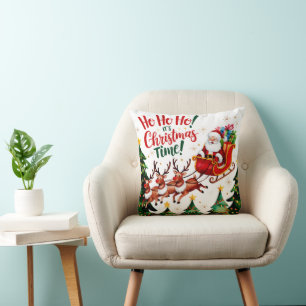 Ho Ho Ho Santa Claus Christmas Cushion